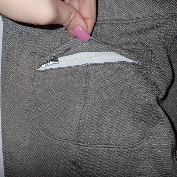 Athleta Delancey Herringbone Tight in Light Asphalt/Bright White size XS - Picture 6 of 11